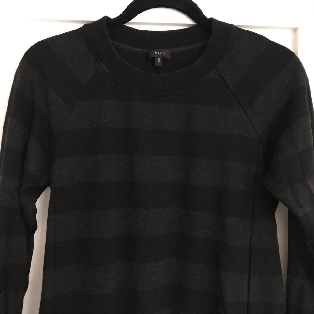 Theory Striped Sweat Top